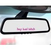 2x Car Rearview Mirror Decal, Car Mirror Stickers, Hey Bad
