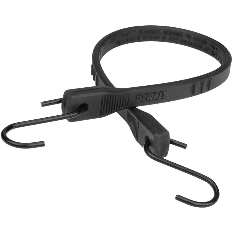 DEWALT DXBC3001021 Black/Yellow 21" Rubber Tarp Straps, 10 Pack