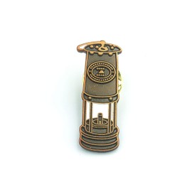 Patch Nation Bergmann Davy Lamp Safety Lamp Tribute to Mining Coal Metal Button Badge Pin Brooch Pin