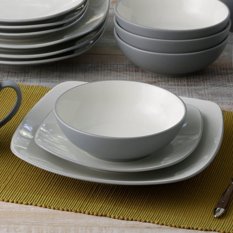 Noritake Colorwave Slate 16-Piece Set - Square, Service for 4