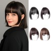 Clip-In Fringe, Wispy Pony with Temple Hair Pieces, Bangs Hair