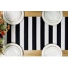 Table Runner Black and White Striped Pattern for Anniversary Runner
