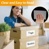 NIUBIER Storage Bin Labels, 36 Pack Clear Adhesive Pockets, Index