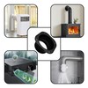 2Pcs 4 Inch Duct Connector Flange, ABS Plastic Wall Plate,