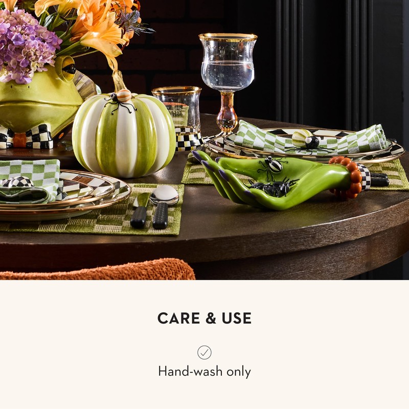 MACKENZIE-CHILDS Ceramic Trinket Tray, Unique Tray for Room Decor, Greta