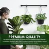 J3A Collections 10in Euro Hanging Planter for Outdoor Plants 2