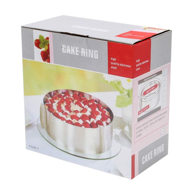WIWAPLEX Anillo para tartas de 15,2 cm a 30,4 cm,