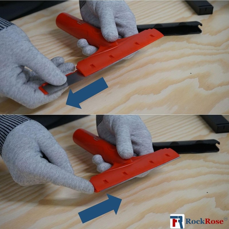 6'' Double-Edged Stainless Steel Blade, Replacement Blades for Scrapers, Heavy-Duty,