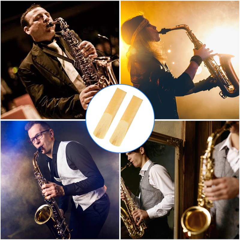 10PCS Saxophone Alto Reeds 2.5, Professional Alto Sax Reed Thinner