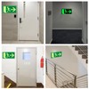 Emergency Exit Sign, Afterglow, Pack of 3 Emergency Exit Sign,
