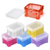 6PCS Plastic Storage Boxes Small, Small Storage Mini Boxes With