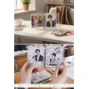 HGBANKASA Sticker Book, Plastic Board, Transparent M5 Mini Binder [Refill