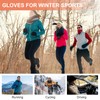 coskefy Running Gloves, Thermal Touch Screen Gloves Winter Gloves Men