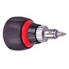 E-Value ERD-5 Stubby Ratchet Screwdriver with Built-In Bits