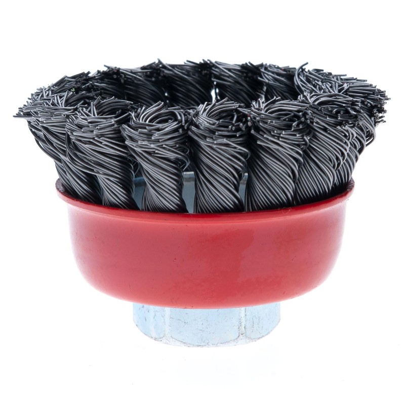 65mm Wire Brush for Angle Grinder, Hard Twisted Wire Brush
