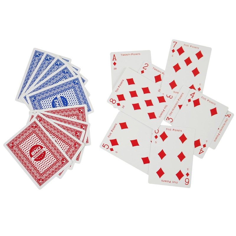 DNB 4 Deck Canasta Cards - 2 Decks Blue and