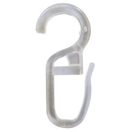 DELFRA 100 Clip Over Hooks 10 mm Transparent – Folding Hooks for Curtain Rings