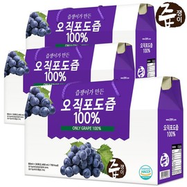Juupjaeng-i 100% 포도즙 3박스 90포 100% Grape Juice 3 Boxes 90 Packs
