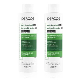 2pc Vichy Shampoo Dercos Anticaspa 200 Ml Cabello Normal
