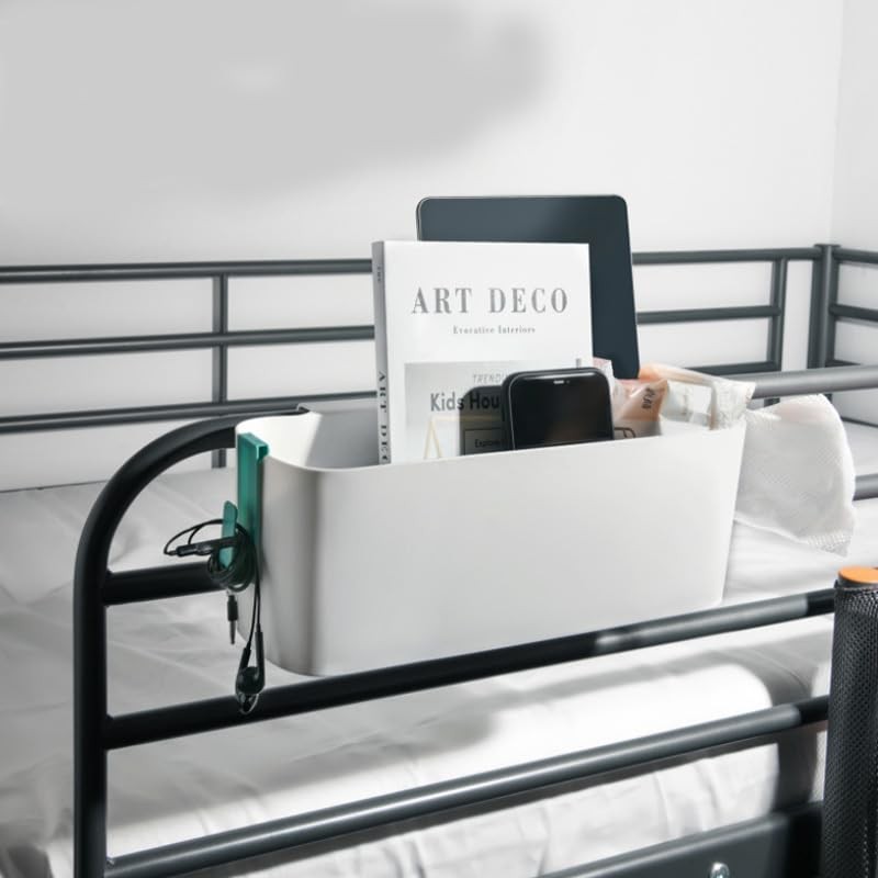 Yitobici Pack of 2 Hanging Bed Organiser Storage Baskets, Hanging