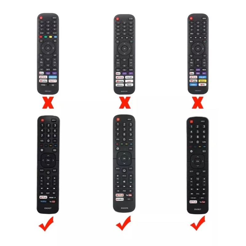 Estuchelandia Funda Silicona Control Hisense 55h6b/50h7gb En2a27 Led Hdtv
