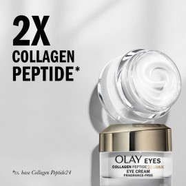 Olay Eyes Collagen Peptide 24 MAX Eye Cream, Fragrance-Free<wbr/>, 0.5 oz