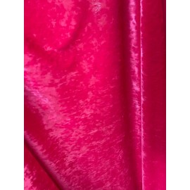 Unbranded Fuchsia hot pink Crushed Stretch Ice Velvet Clothing Dress Spandex 4-WAY Stretch
