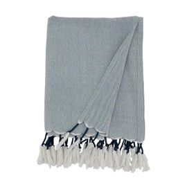 SARO LIFESTYLE Chic Comfort Tassel Throw Blanket