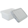 Easymanie 2 Pack 14 Quart Latching Storage Bin, Plastic Storage