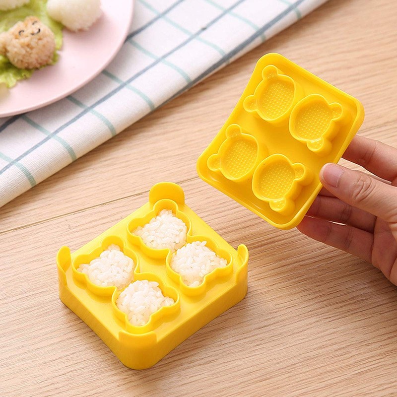 Rice Ball Mold, DIY Cute Sushi Embossing Mold, Mini Bear