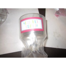 American Girl Doll slumber party SET GLASS TUMBLER ONLY NIP