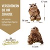 Kremers Schatzkiste Decorative Figurine Owl with 2 Babies White -