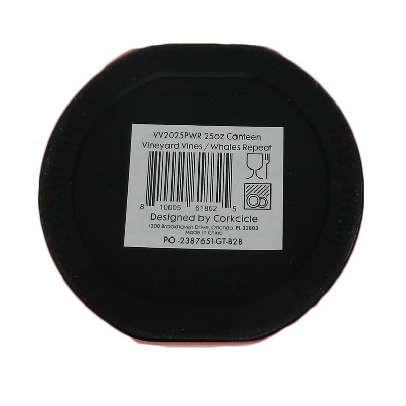 Corkcicle Vineyard Vines 25oz Canteen in Whales Repeat Design VV2025PWR