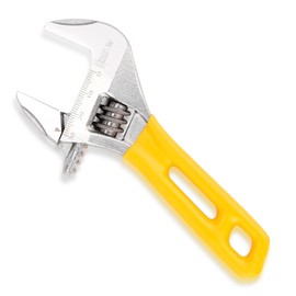 Sharp-tec 5 inch Adjustable Spanner, 30mm Wide Jaw Opening Adjustable Wrench, 125mm Plumbing Tools Set for Plumbers