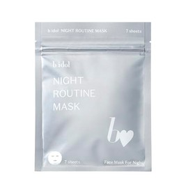 b idol Night Routine Mask R, Pack of 7, Propolis, Face Mask, Moisturizing, Refreshing, Plant Materials, Forest