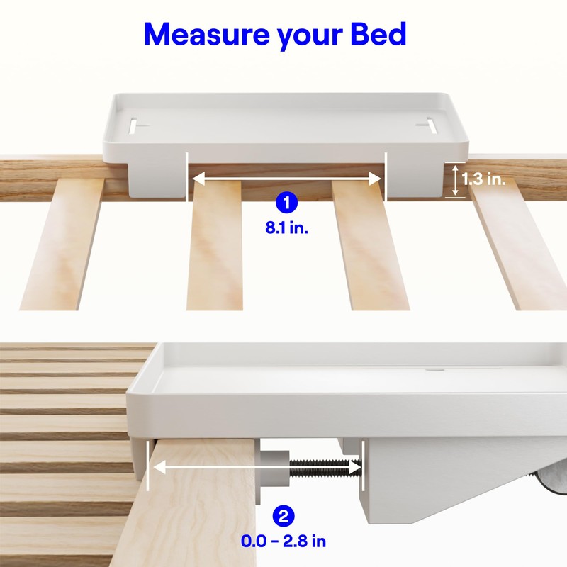 BedShelfie Bedside Shelf for Dorm Room Bunk Bed & Top