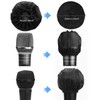 100PCS Microphone Cover Disposable Non-Woven Microphone Windscreen Protective Cap Karaoke