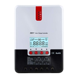 iSunergy 40A MPPT Solar Charge Controller Automatically Identifying 12V/24V Automatically Identifying Max.PV 100V Battery Charging Regulator with LCD Display