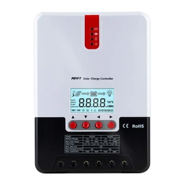 iSunergy 40A MPPT Solar Charge Controller Automatically Identifying 12V/24V Automatically Identifying Max.PV 100V Battery Charging Regulator with LCD Display