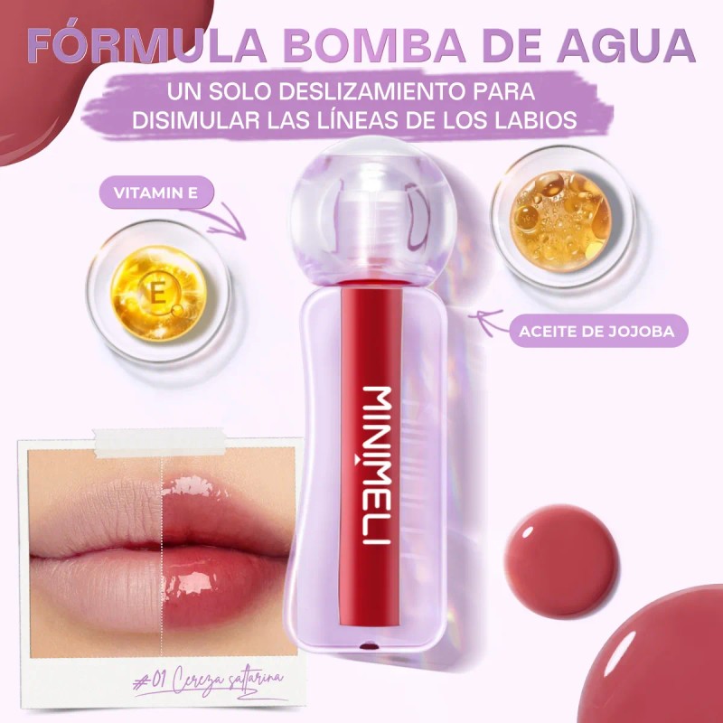Minimeli Brillo Labios Espejo Hidratante Transparente Plump