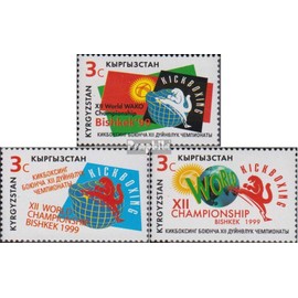 Prophila Collection Kyrgyzstan 184-186 (complete edition) Mint NH 1999 Kickboxing (Stamps for Collectors) Martial Arts (Boxing/Fencing/Wrestling/Karate …)