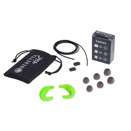 Beretta Mini Headset E2 32db SNR Soft Silicone Ergonomic Shooting Noise Protection, Green Fluo