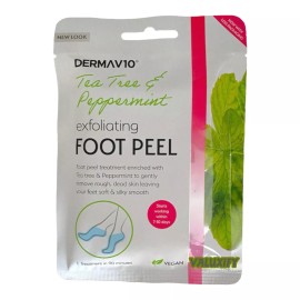 Derma V10 Exfoliating Foot Peel Sock Mask Baby Soft Feet Removes Dead Skin