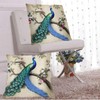 Retro Peacock Throw Pillow Cover 20x20 Inch Decorative Pillow Cases