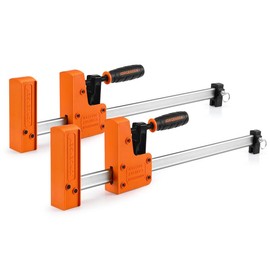 #springtok Jorgensen Bar Clamp Set, 2-pack 90° Parallel Clamp Cabinet Master, Steel Jaw Bar Clamp for Woodworking, 1500 lbs load Limited - Size: 36 inch