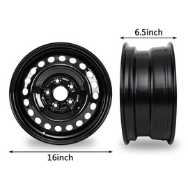 YeulionCraft New 16 x6.5 inch Steel Wheel Rims for Honda Civic 2006-2012 Replacement Rims,1 Pack