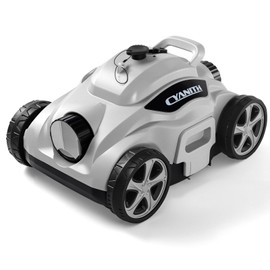 Lightweight Pool Vacuum, Pool Cleaner with Automatic Parking, Long Battery Life, Easy Setup & Maintenance (Light Grey)