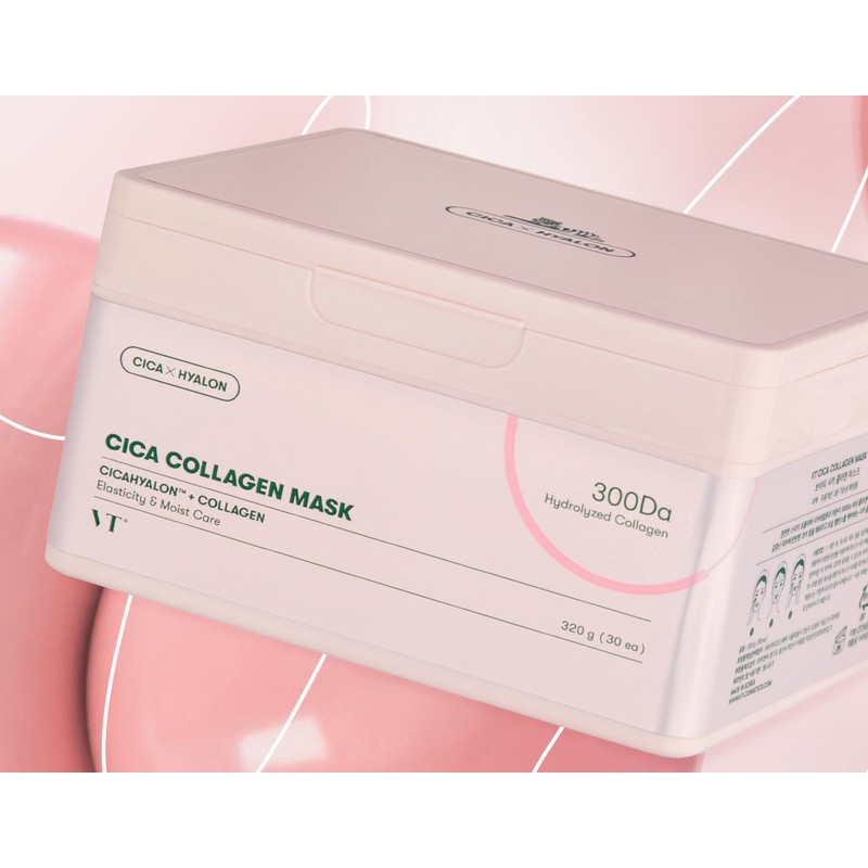브이티코스메틱 시카 콜라겐 마스크, 30개입, 1개 VT Cosmetics Cica Collagen