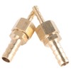 2pcs 4-8mm Brass Hose Barb Quick Release Pack Reducing Pipe