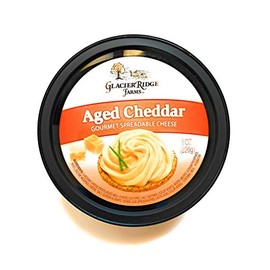 Glacier Ridge Farms Aged Cheddar Gourmet Spreadable Cheese 8oz (One Cup)